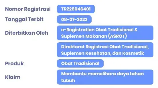 BPOM Nu Propolis Prima Jaya