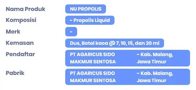 BPOM Nu Propolis Prima Jaya 2